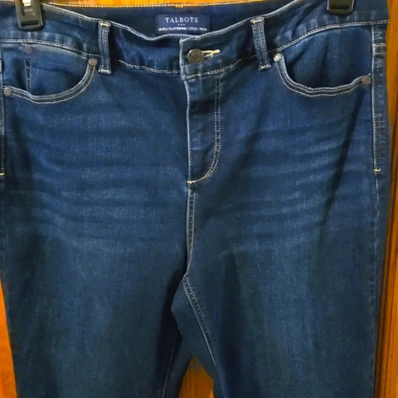 Talbots Simply Flattering Denim Blue Jeans High Waist Straight Leg Women size 10 - Picture 2 of 11